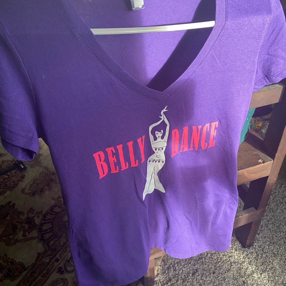 Purple Belly Dance Graphic Women's Top